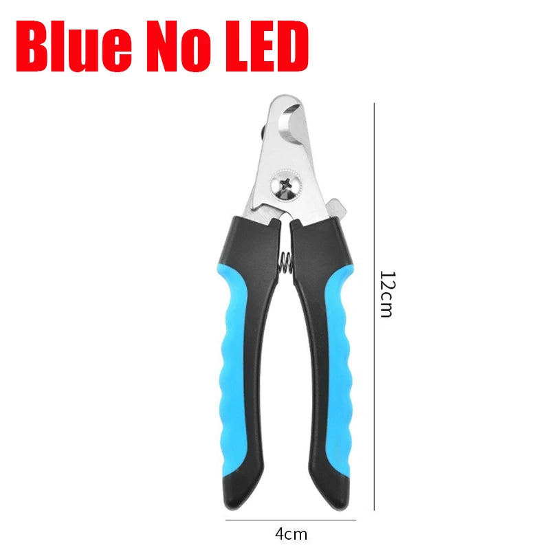 Professional Pet Nail Clipper Scissors with LED Light Cat Dog Nail Clipper Tool Scissors Nail Toeclaw Cutter Scissors Pet Supply