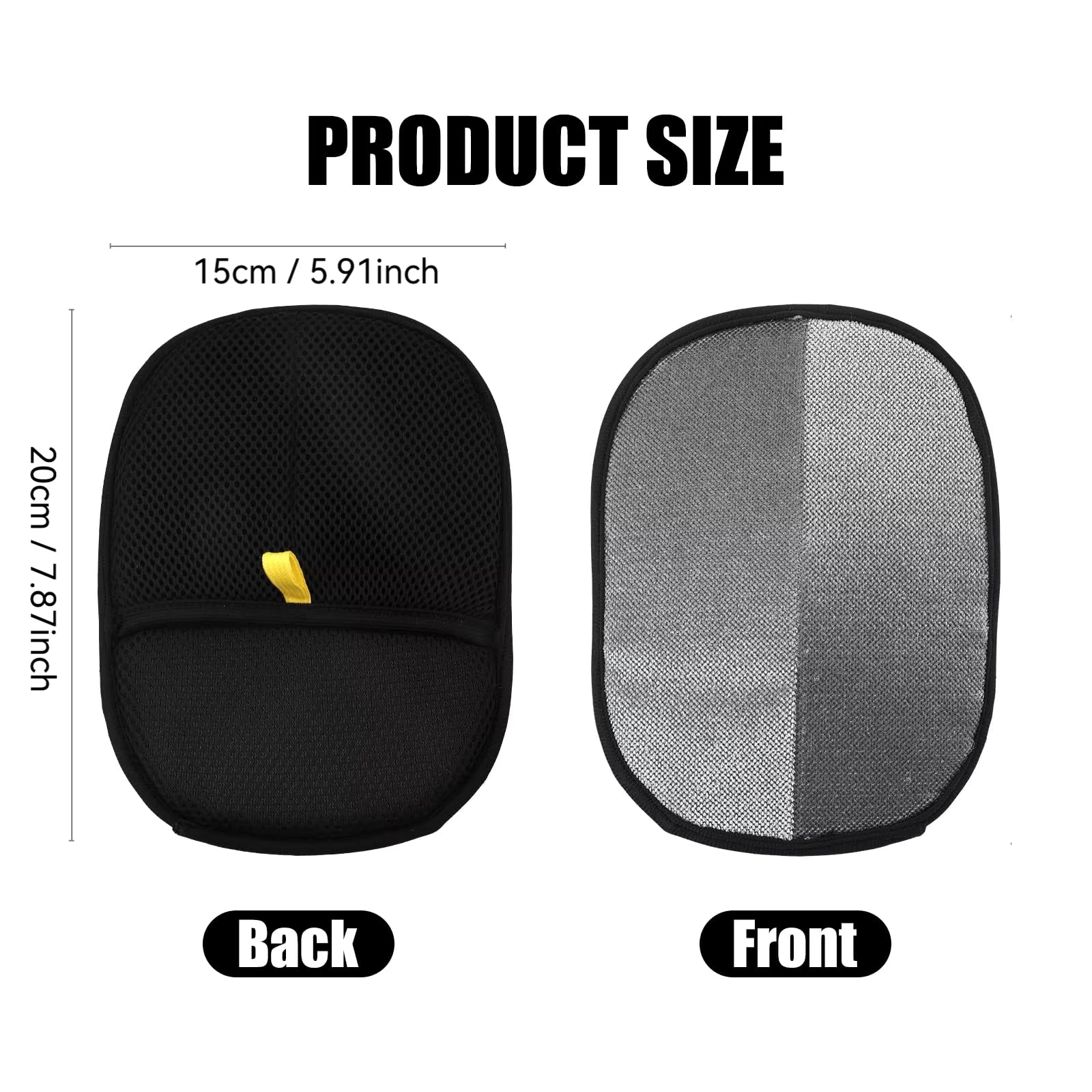 Pet Hair Removal Tool Reusable Static Removal Gloves, Double-Sided Grooming Gloves for Pets, Removes Pet Fur Hair for Carpets