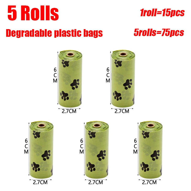 Portable Dog Pooper Scooper Outdoor Pet Waste Pick-Up Cleaner Built-In Garbage Bag Handheld Pet Poop Grabber No Touch Design